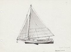 214 USA - Maryland - small skipjack della Baia di Chesapeake